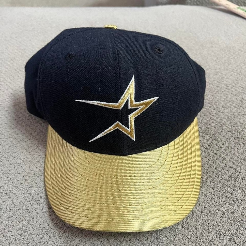 Vintage 1990s Houston Astros New Era 5950 Hat Pro Model‎ Collection  Size 7 Wool